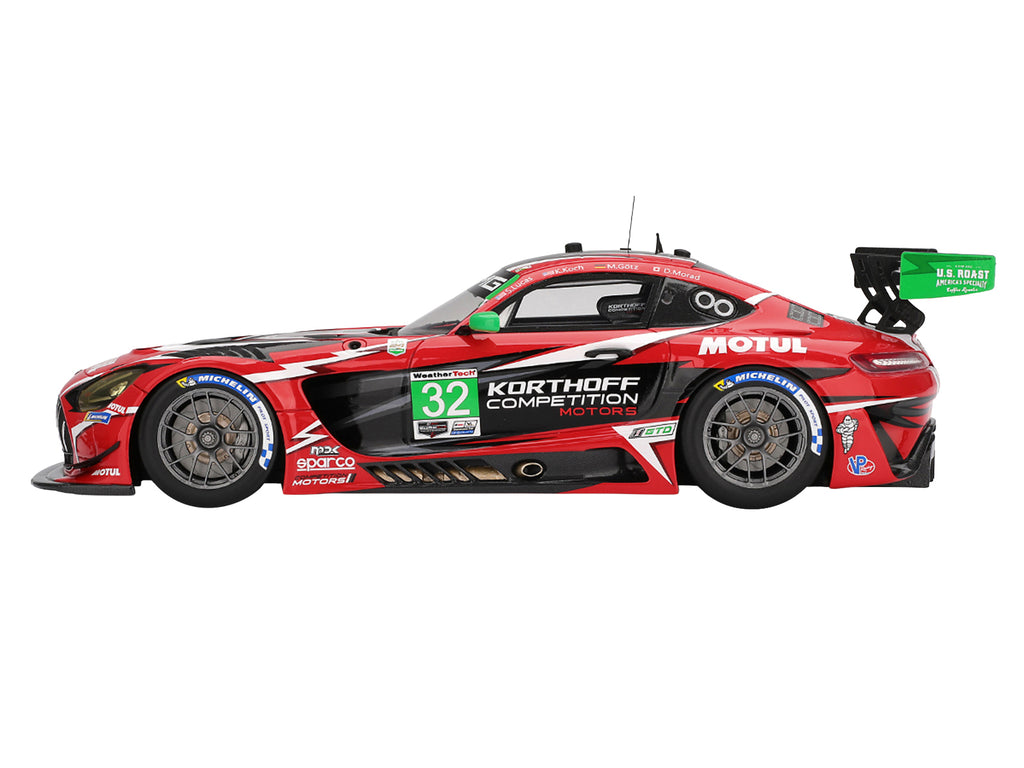 Mercedes-AMG GT3 EVO #32 Maximilian Gotz - Kenton Koch - Seth Lucas - Daniel Morad "Korthoff Competition Motors" IMSA "24 Hours of Daytona" (2025) 1/18 Model Car by Top Speed - image 3