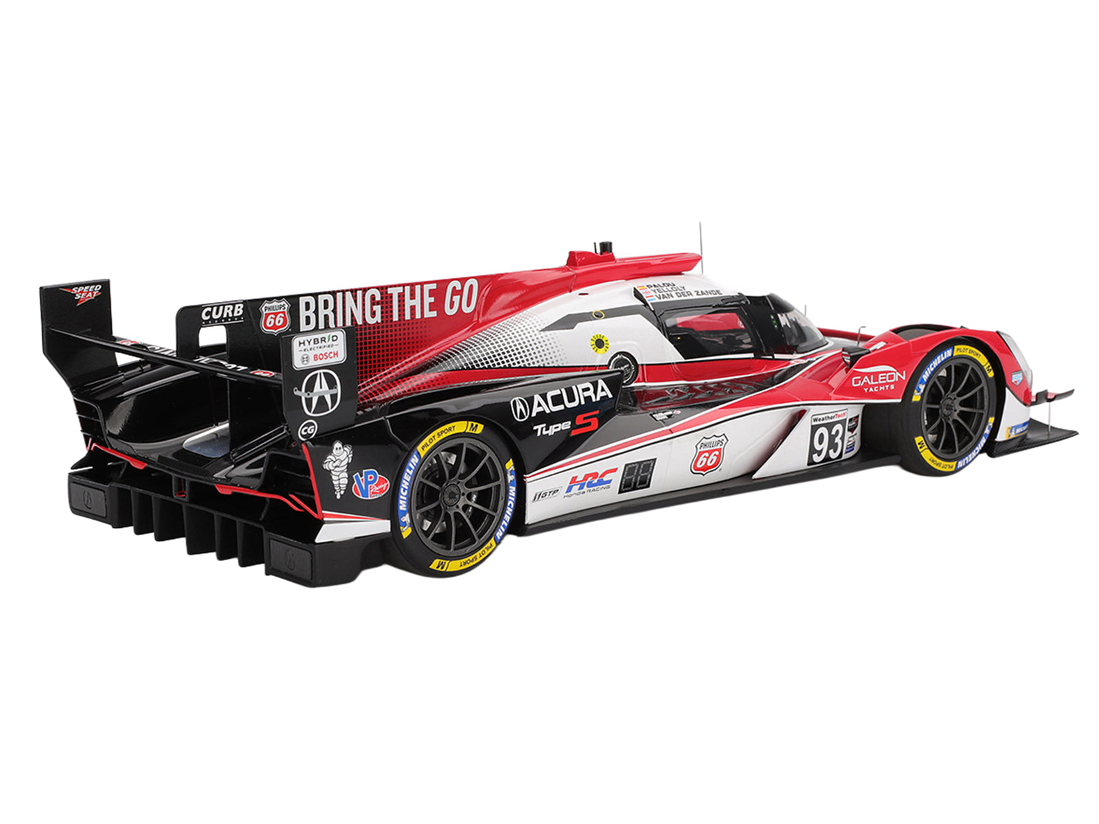 Acura ARX-06 #93 Alex Palou - Renger van der Zande - Nick Yelloly "Acura Meyer Shank Racing" 3rd Place GTP IMSA "12 Hours of Sebring" (2025) 1/18 Model Car by Top Speed - image 5