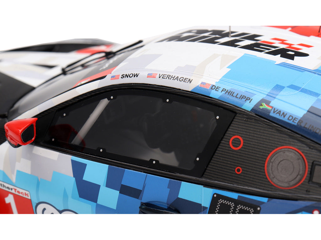BMW M4 GT3 EVO #1 Connor De Phillippi - Madison Snow - Neil Verhagen - Kelvin van der Linde "Paul Miller Racing" IMSA "24 Hours of Daytona" (2025) 1/18 Model Car by Top Speed - image 2
