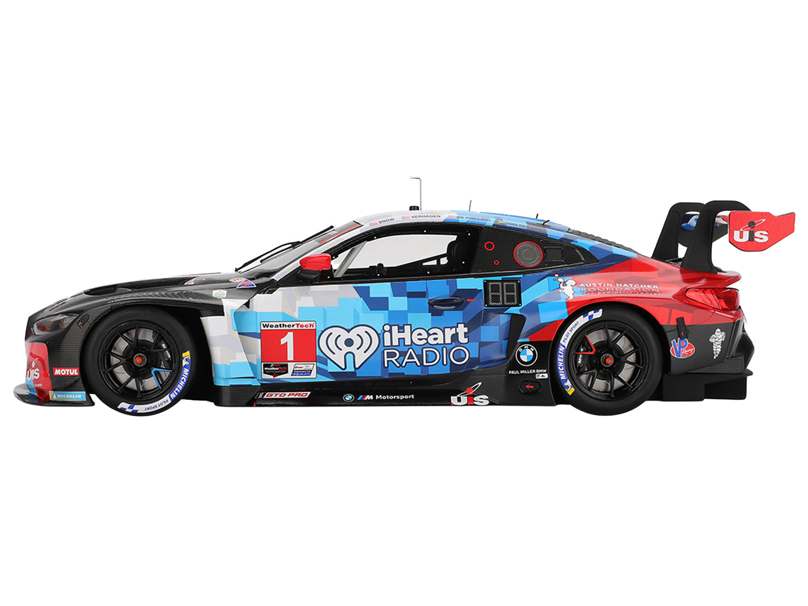 BMW M4 GT3 EVO #1 Connor De Phillippi - Madison Snow - Neil Verhagen - Kelvin van der Linde "Paul Miller Racing" IMSA "24 Hours of Daytona" (2025) 1/18 Model Car by Top Speed - image 3