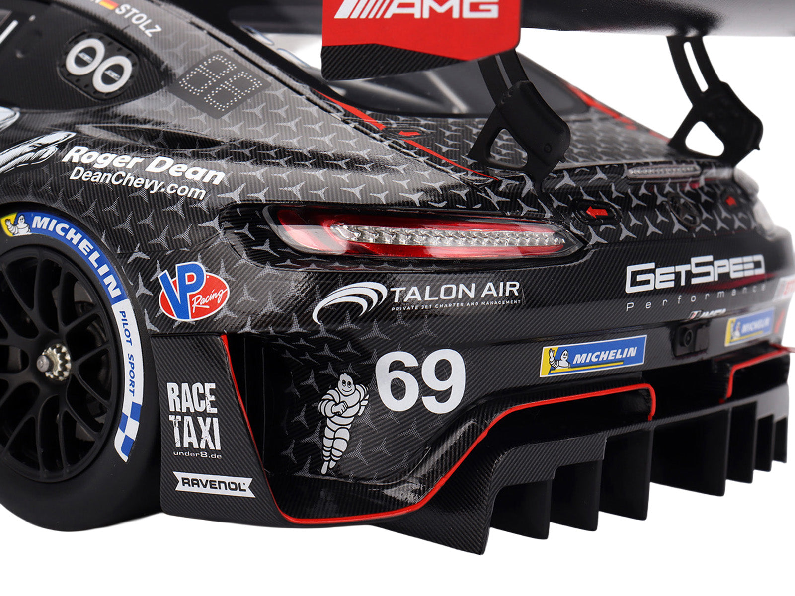 Mercedes-AMG GT3 EVO #69 Anthony Bartone - Maxime Martin - Fabian Schiller - Luca Stolz "GetSpeed" IMSA "24 Hours of Daytona" (2025) 1/18 Model Car by Top Speed - image 4