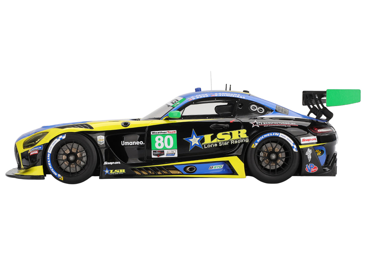 Mercedes-AMG GT3 EVO #80 Scott Andrews - Ralf Aron - Eric Filgueiras - Dan Knox "Lone Star Racing" IMSA "24 Hours of Daytona" (2025) 1/18 Model Car by Top Speed - image 3