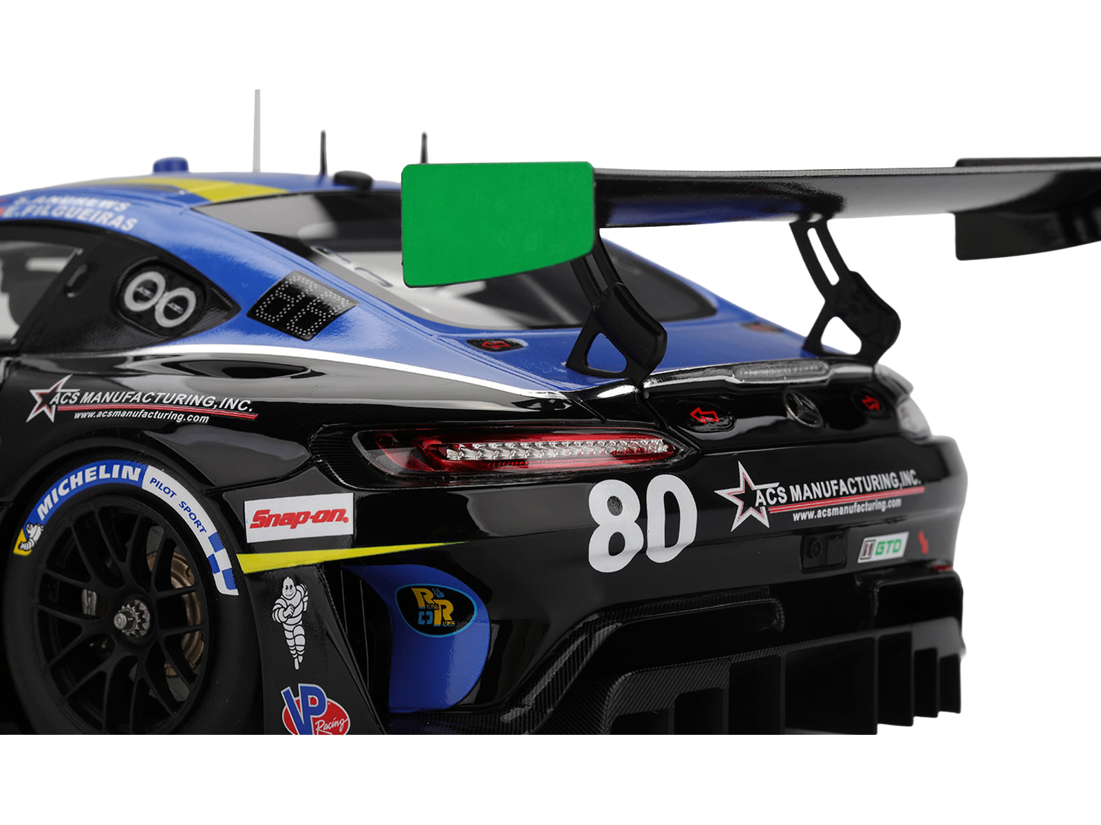 Mercedes-AMG GT3 EVO #80 Scott Andrews - Ralf Aron - Eric Filgueiras - Dan Knox "Lone Star Racing" IMSA "24 Hours of Daytona" (2025) 1/18 Model Car by Top Speed - image 4