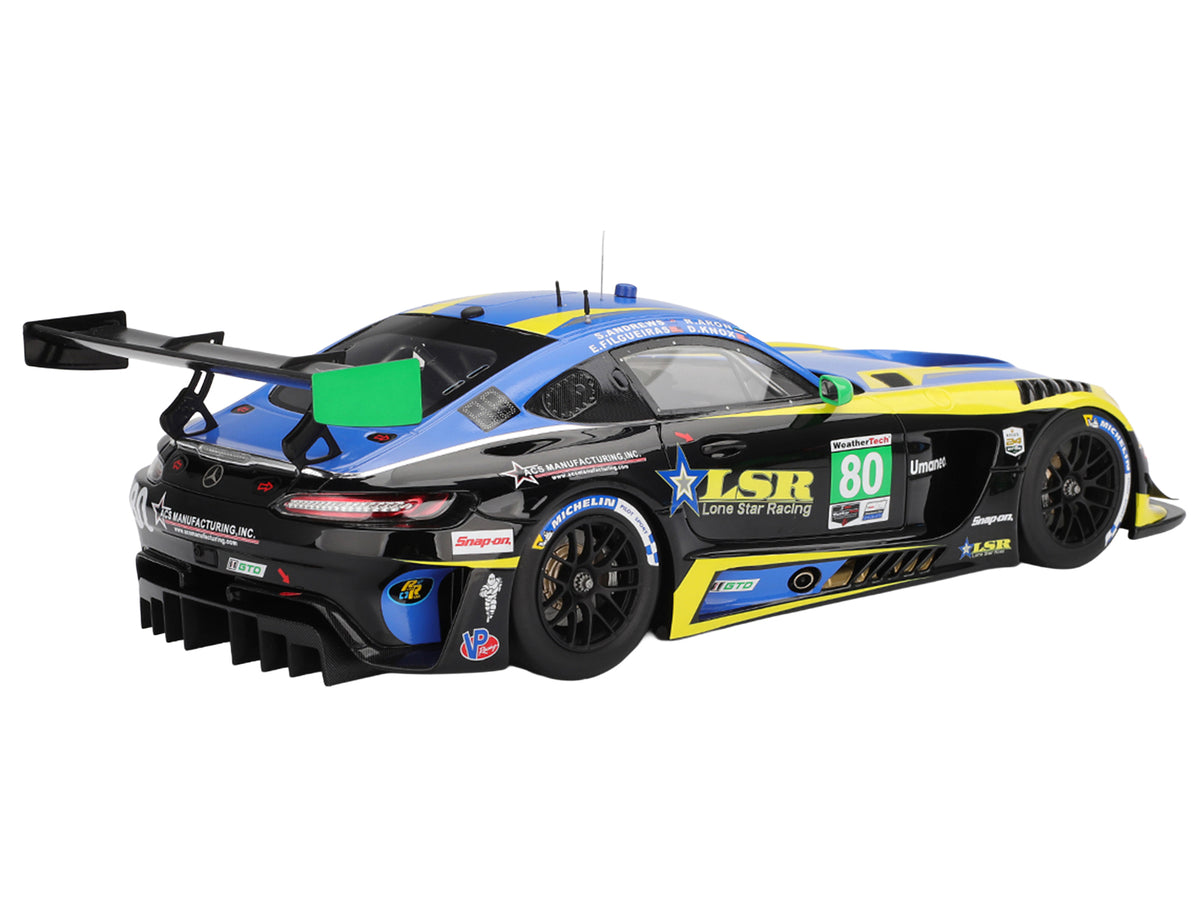 Mercedes-AMG GT3 EVO #80 Scott Andrews - Ralf Aron - Eric Filgueiras - Dan Knox "Lone Star Racing" IMSA "24 Hours of Daytona" (2025) 1/18 Model Car by Top Speed - image 5