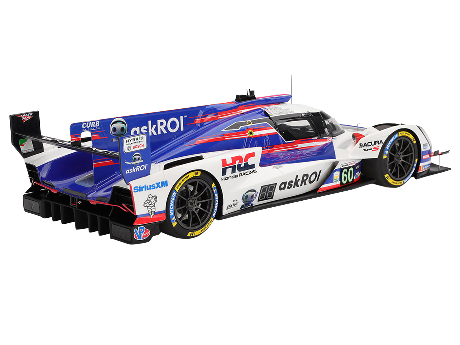 Acura ARX-06 GTP #60 Tom Blomqvist - Colin Braun - Scott Dixon - Felix Rosenqvist "Acura Meyer Shank Racing with Curb-Agajanian" 2nd Place IMSA "24 Hours of Daytona" (2025) 1/18 Model Car by Top Speed - image 5