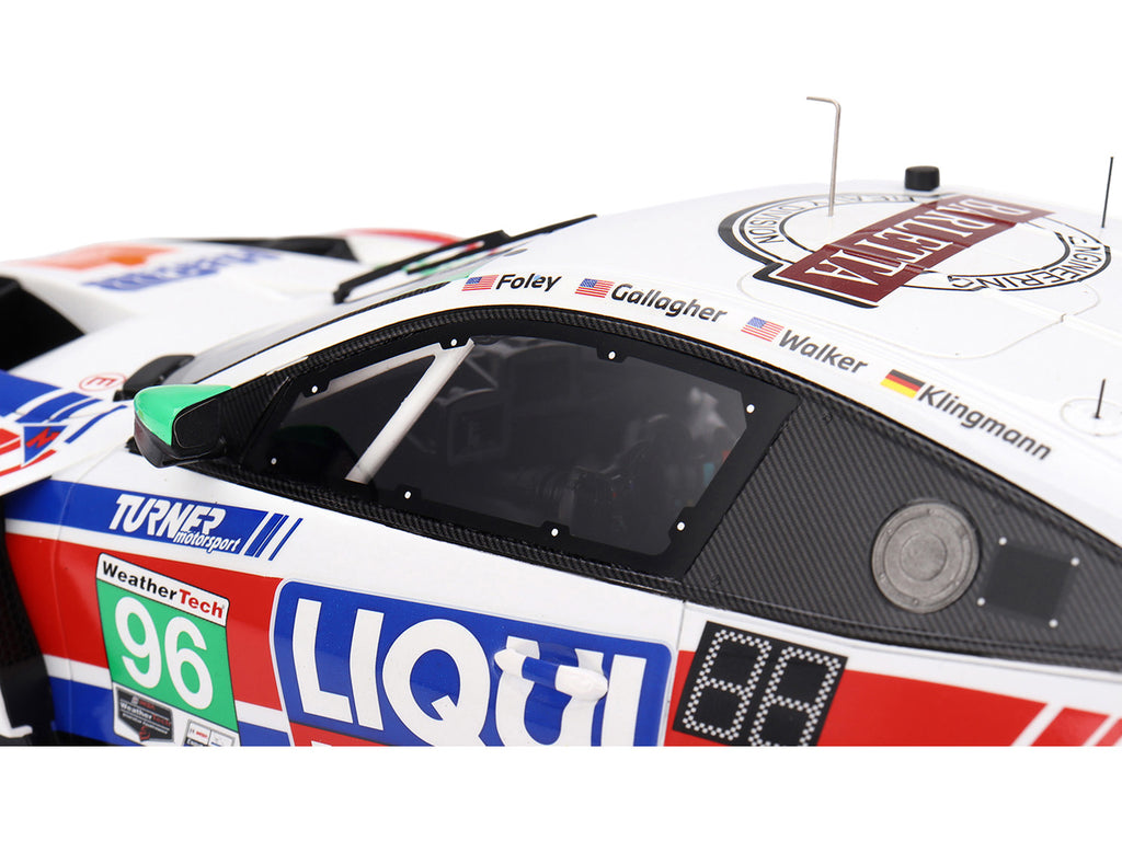 BMW M4 GT3 EVO #96 Robby Foley - Patrick Gallagher - Jens Klingmann - Jake Walker "Turner Motorsport" IMSA "Hours of Daytona" (2025) 1/18 Model Car by Top Speed - image 2