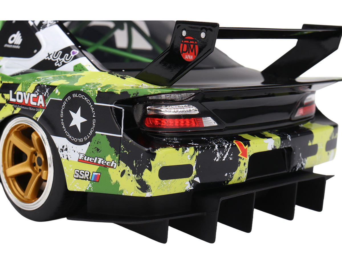 Nissan LB-Super Silhouette S15 SILVIA RHD (Right Hand Drive) #555 V2 Yukio Fausto "Formula Drift Japan" (2024) 1/18 Model Car by Top Speed - image 4