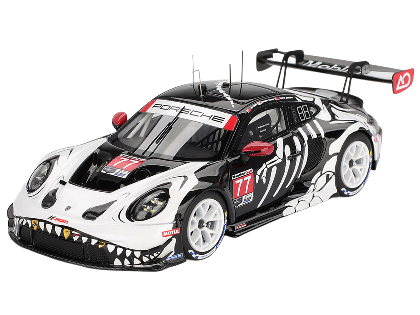 Porsche 911 GT3 R #77 Klaus Bachler - Laurin Heinrich - Michael Christensen "AO Racing Skeleton Rexy" GTD Pro IMSA "Petit Le Mans" (2025) 1/43 Model Car by True Scale Miniatures - image 2