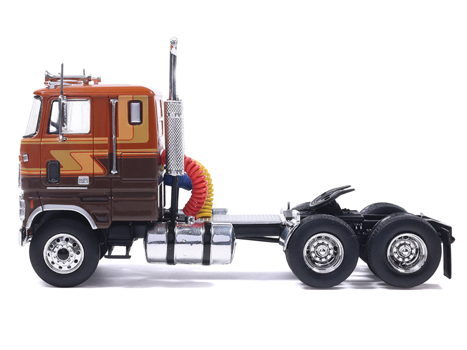 1976 Ford CL 9000 Truck Tractor Brown Two-Tone with Graphics 1/64 Diecast Model by IXO Models - image 2