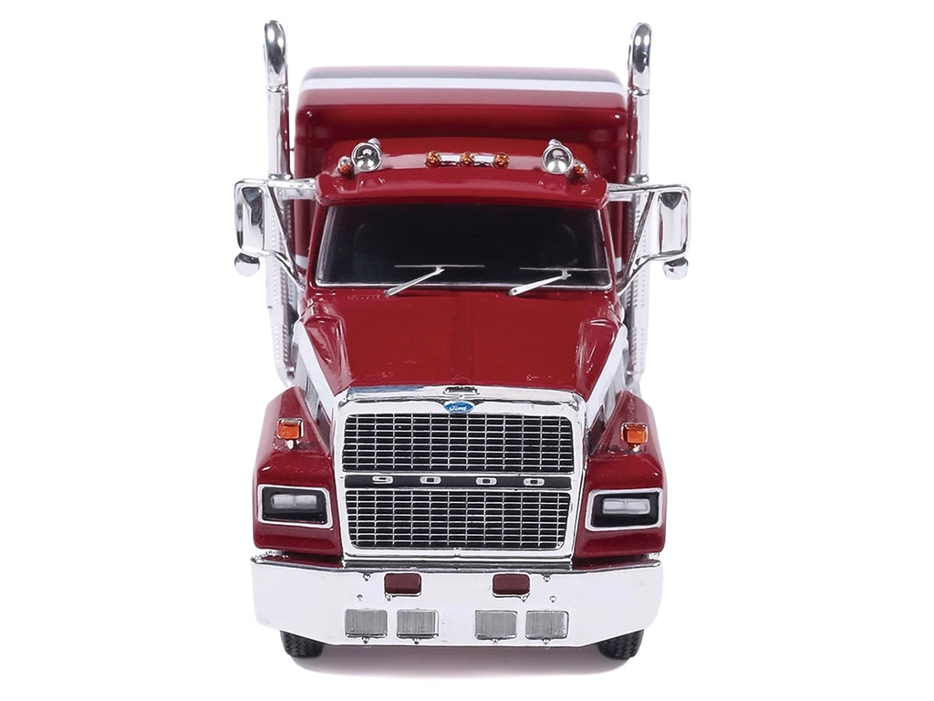 1978 Ford LTL-9000 Truck Tractor Red Metallic with Stripes 1/64 Diecast Model Car by IXO Models