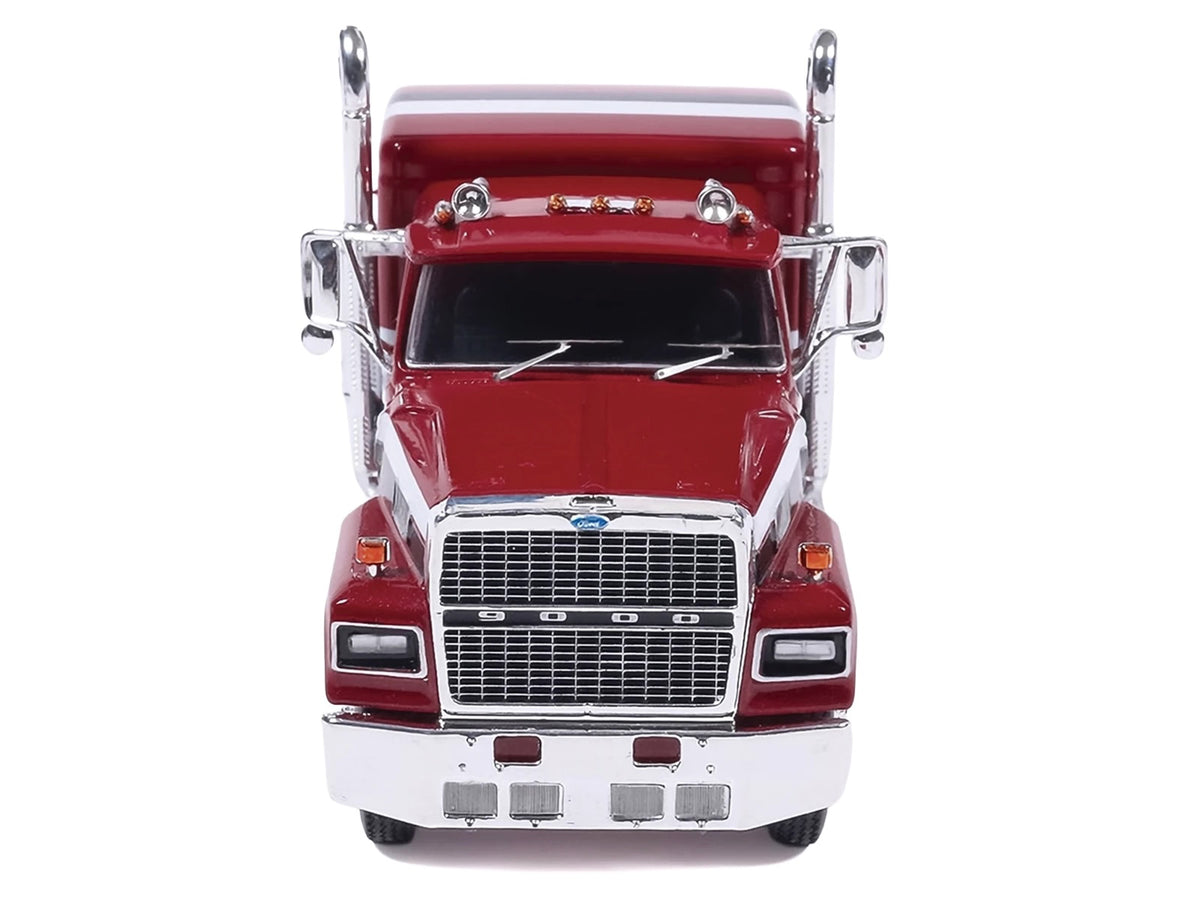1978 Ford LTL-9000 Truck Tractor Red Metallic with Stripes 1/64 Diecast Model Car by IXO Models