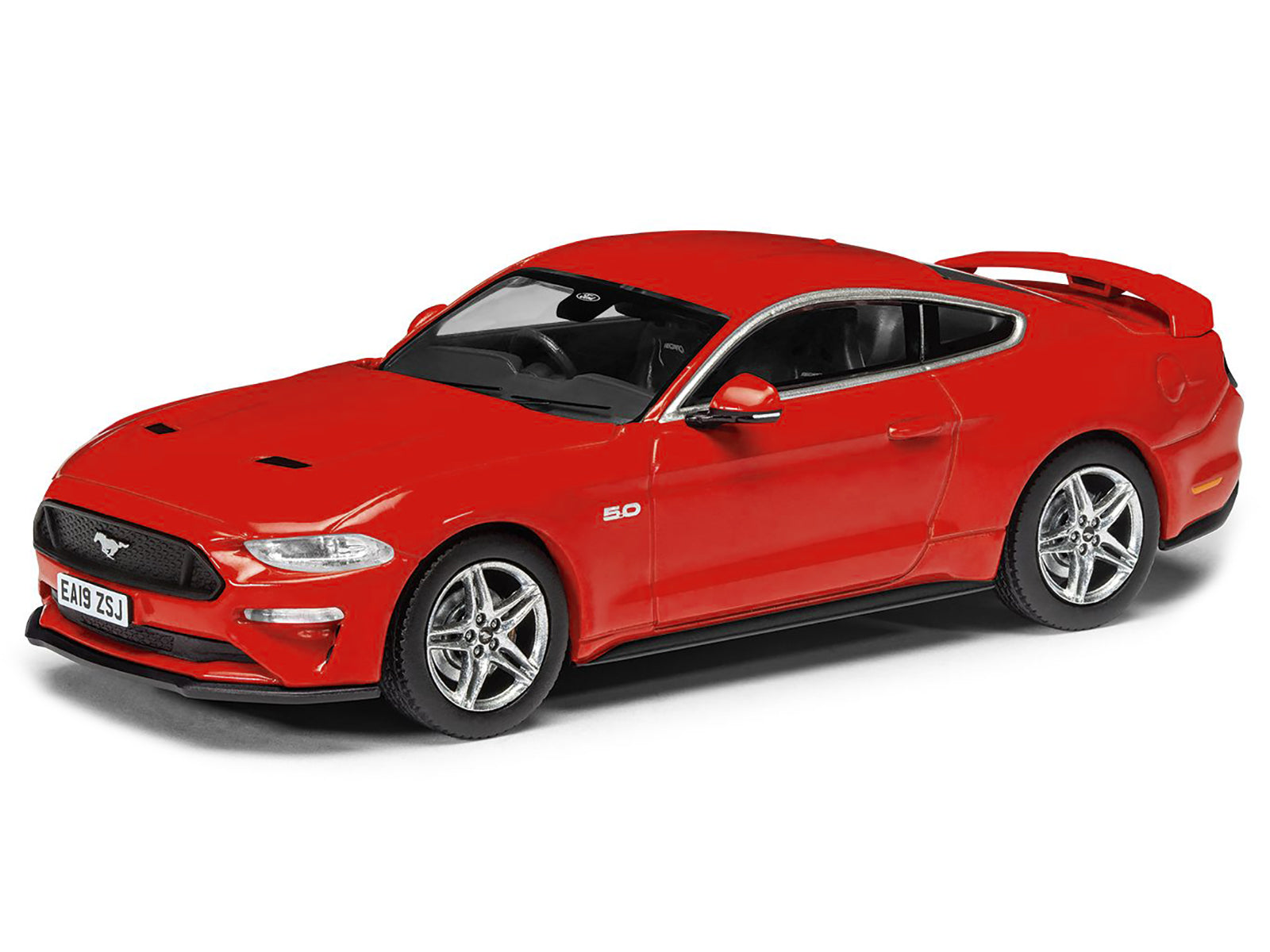 Ford Mustang Mk6 GT Fastback 5.0 RHD (Right Hand Drive) Race Red "Vanguards" Series 1/43 Diecast Model Car by Corgi - image 2