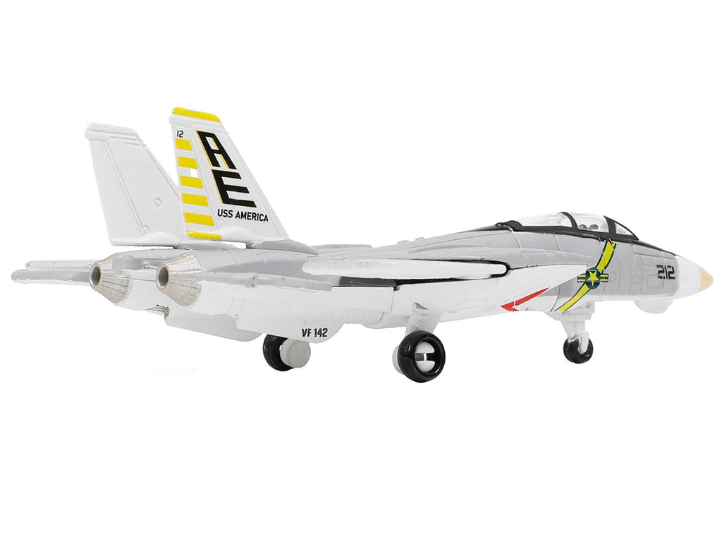 Grumman F-14B Tomcat Fighter Aircraft "VF-142 Ghostriders" and Section K of USS Enterprise (CVN-65) Aircraft Carrier Display Deck "Legendary F-14 Tomcat" Series 1/200 Diecast Model by Forces of Valor - image 2