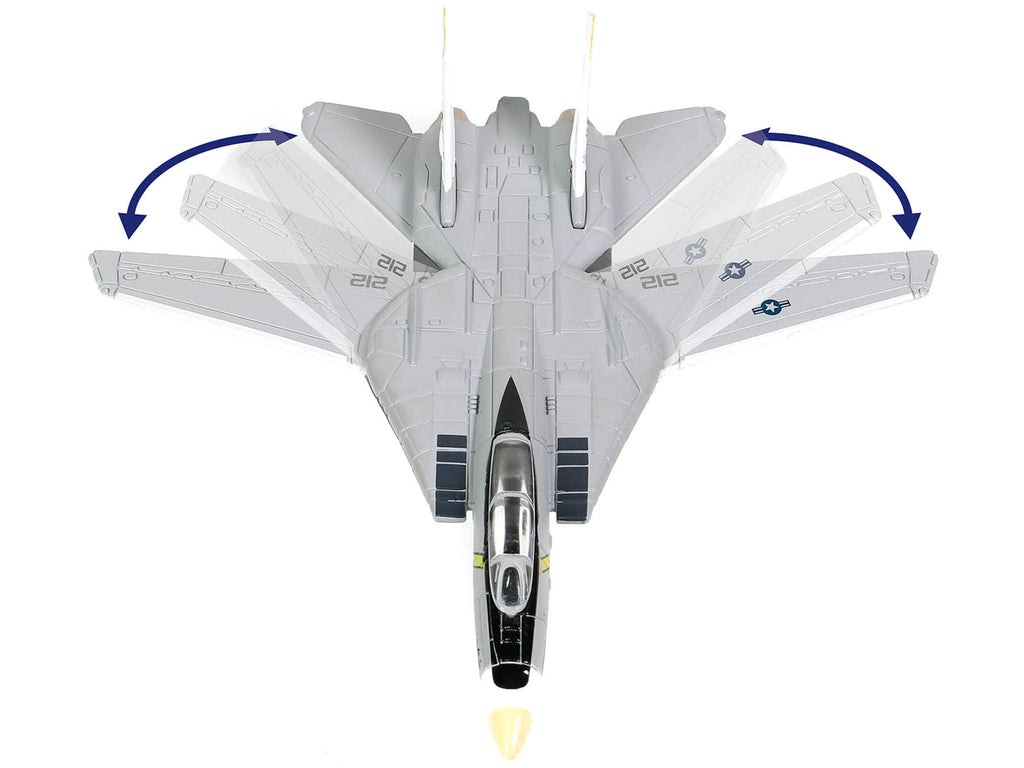 Grumman F-14B Tomcat Fighter Aircraft "VF-142 Ghostriders" and Section K of USS Enterprise (CVN-65) Aircraft Carrier Display Deck "Legendary F-14 Tomcat" Series 1/200 Diecast Model by Forces of Valor - image 3