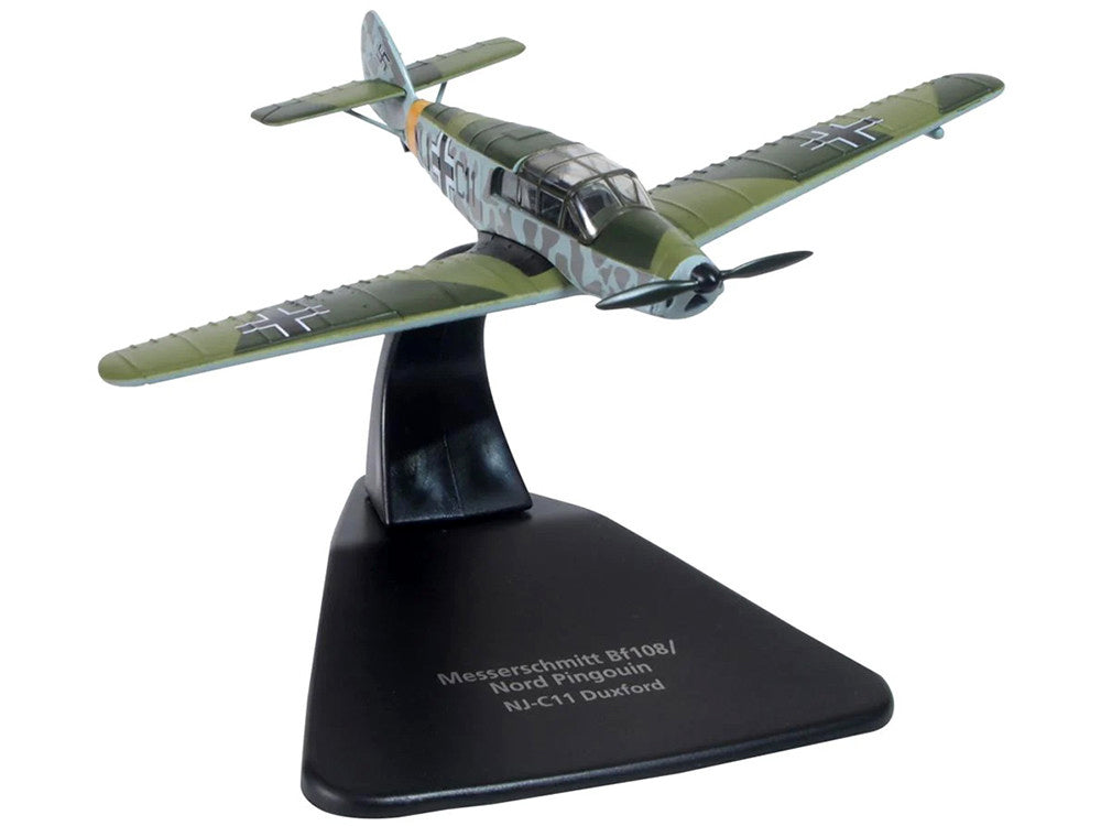 Messerschmitt Bf 108/Nord Pingouin War Plane NJ-C11 Duxford "Oxford Aviation" Series 1/72 Diecast Model Airplane by Oxford Diecast - image 2