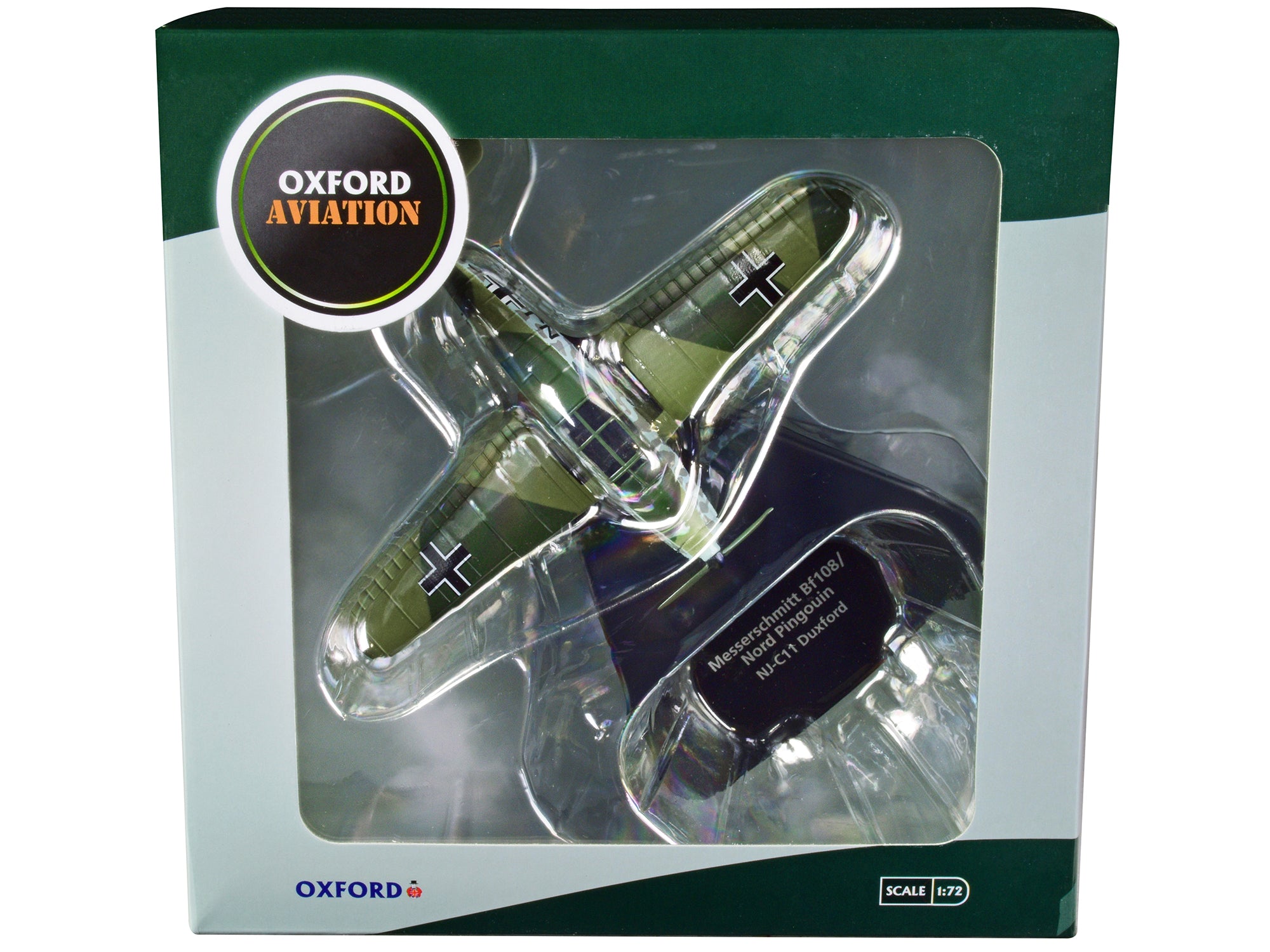 Messerschmitt Bf 108/Nord Pingouin War Plane NJ-C11 Duxford "Oxford Aviation" Series 1/72 Diecast Model Airplane by Oxford Diecast - image 3