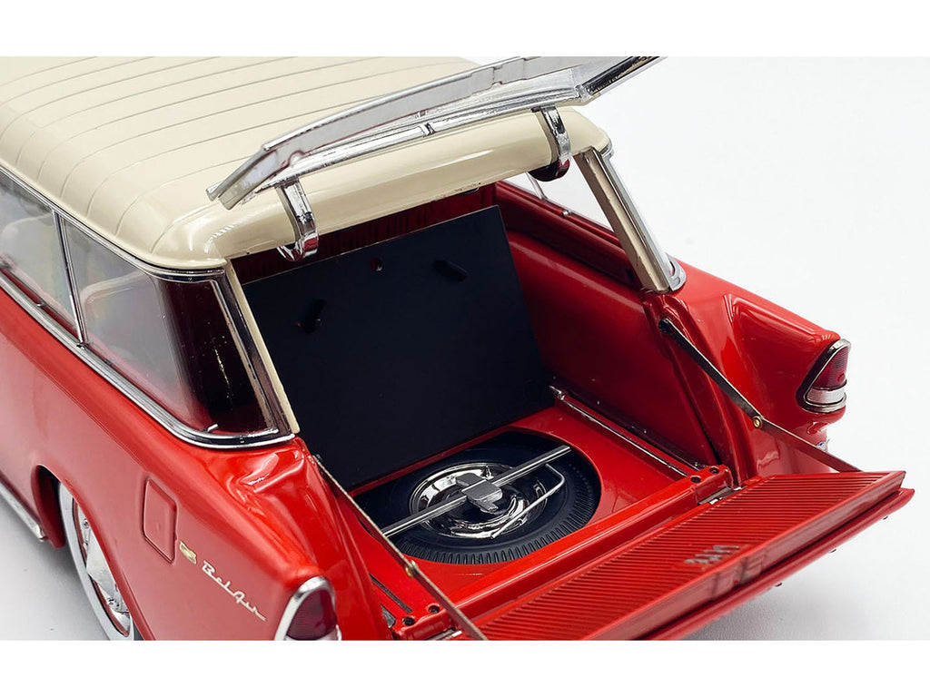 1955 Chevrolet Bel Air Nomad Red with Cream Top by ACME, 1:18 scale — photo 4
