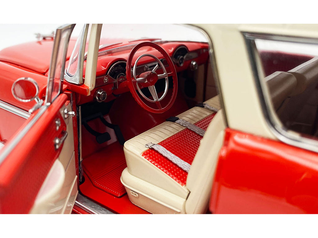 1955 Chevrolet Bel Air Nomad Red with Cream Top by ACME, 1:18 scale — photo 5
