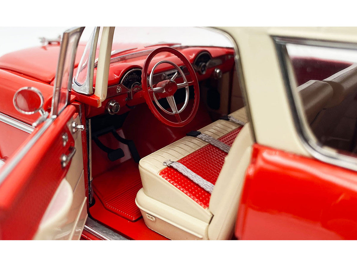 1955 Chevrolet Bel Air Nomad Red with Cream Top by ACME, 1:18 scale — photo 5
