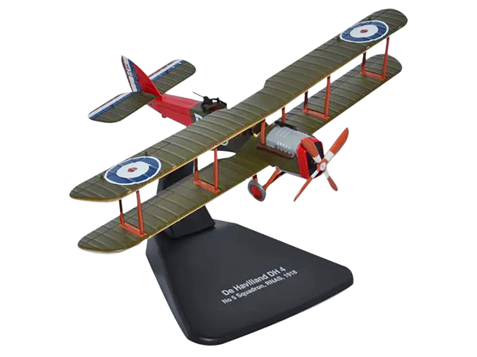De Havilland DH4 Bomber Plane "5 Squadron Royal Naval Air Service" (1918) "Oxford Aviation" Series 1/72 Diecast Model Airplane by Oxford Diecast - image 2