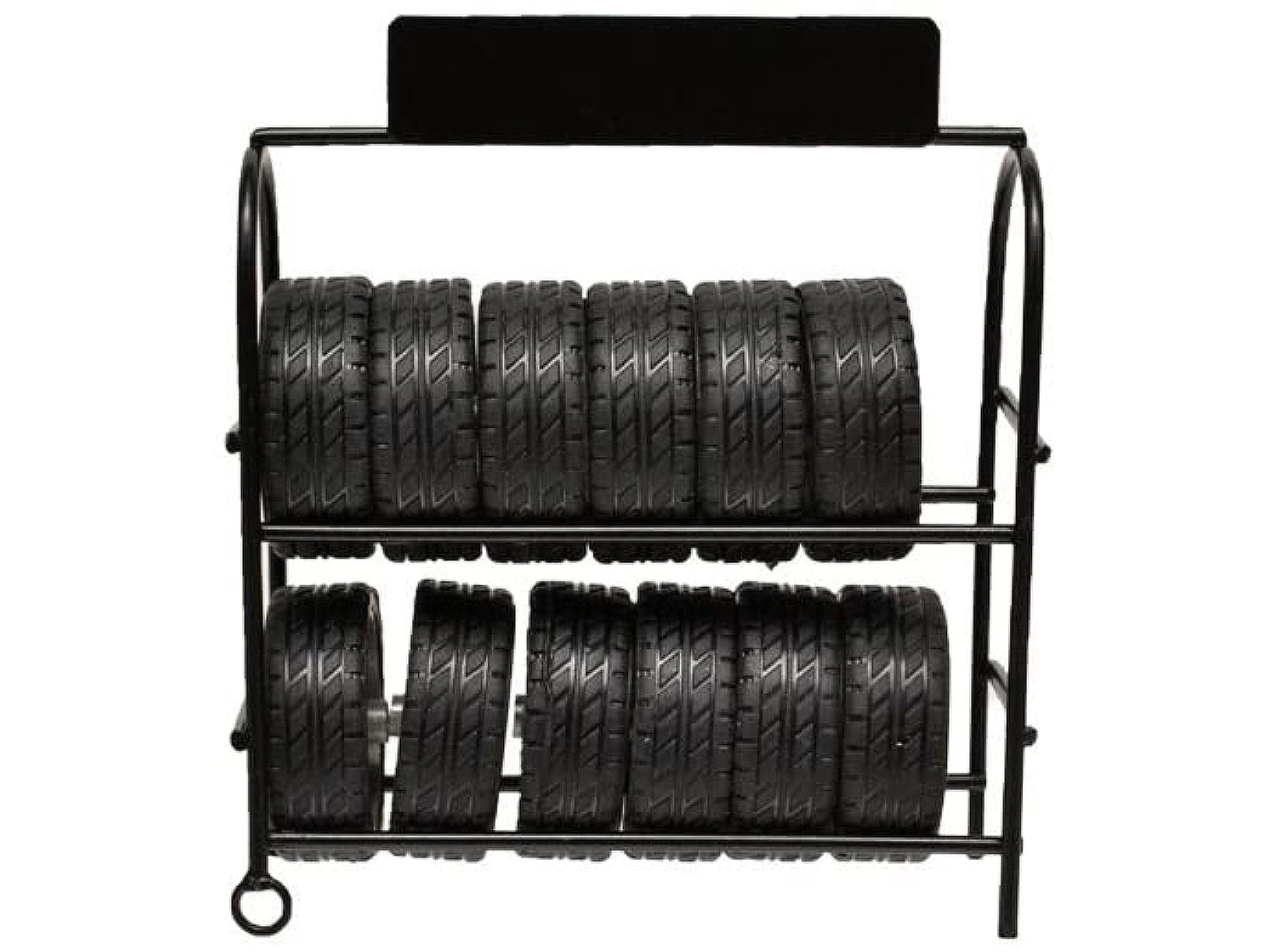 Metal Tire Rack with Rims and Tires for 1/24 Scale Models by American Diorama - image 2