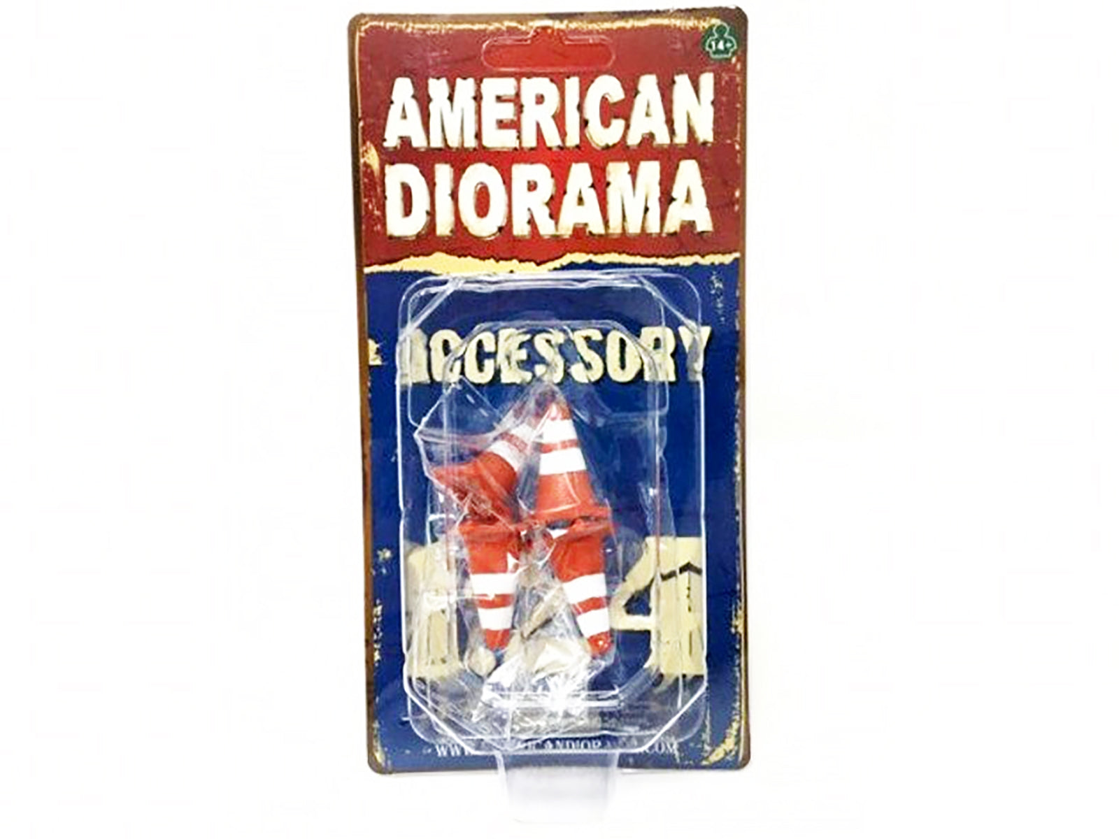 Traffic Cones Set of 4 Accessory For 1:24 Models by American Diorama - image 3
