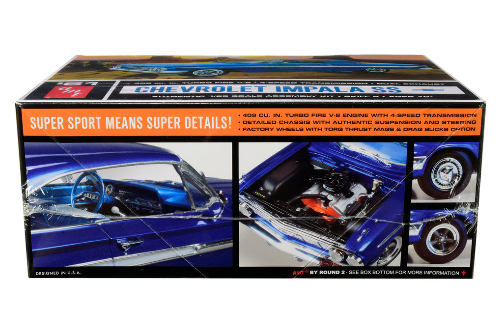 Skill 2 Model Kit 1961 Chevrolet Impala SS 1/25 Scale Model by AMT - image 2