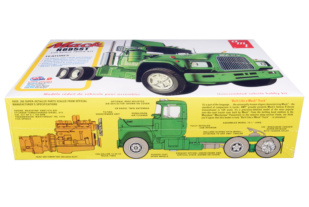 Skill 3 Model Kit Mack R685ST Semi Tractor Truck 1/25 Scale Model by AMT - image 3