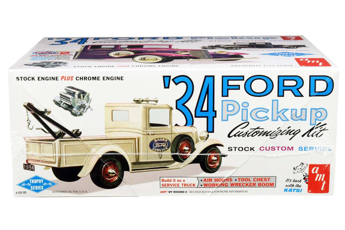Skill 2 Model Kit 1934 Ford Pickup Truck 3 in 1 Kit "Trophy Series" 1/25 Scale Model by AMT - image 2