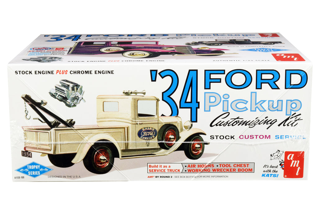 Skill 2 Model Kit 1934 Ford Pickup Truck 3 in 1 Kit "Trophy Series" 1/25 Scale Model by AMT - image 2