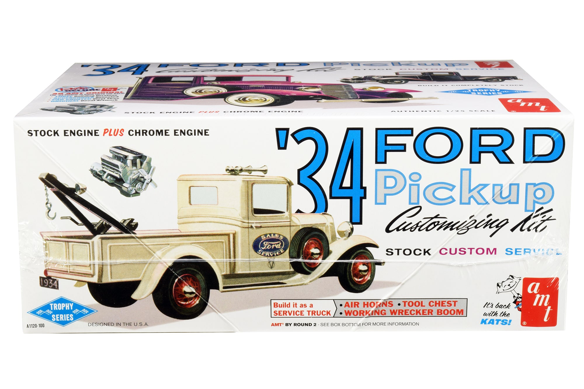 Skill 2 Model Kit 1934 Ford Pickup Truck 3 in 1 Kit "Trophy Series" 1/25 Scale Model by AMT - image 2