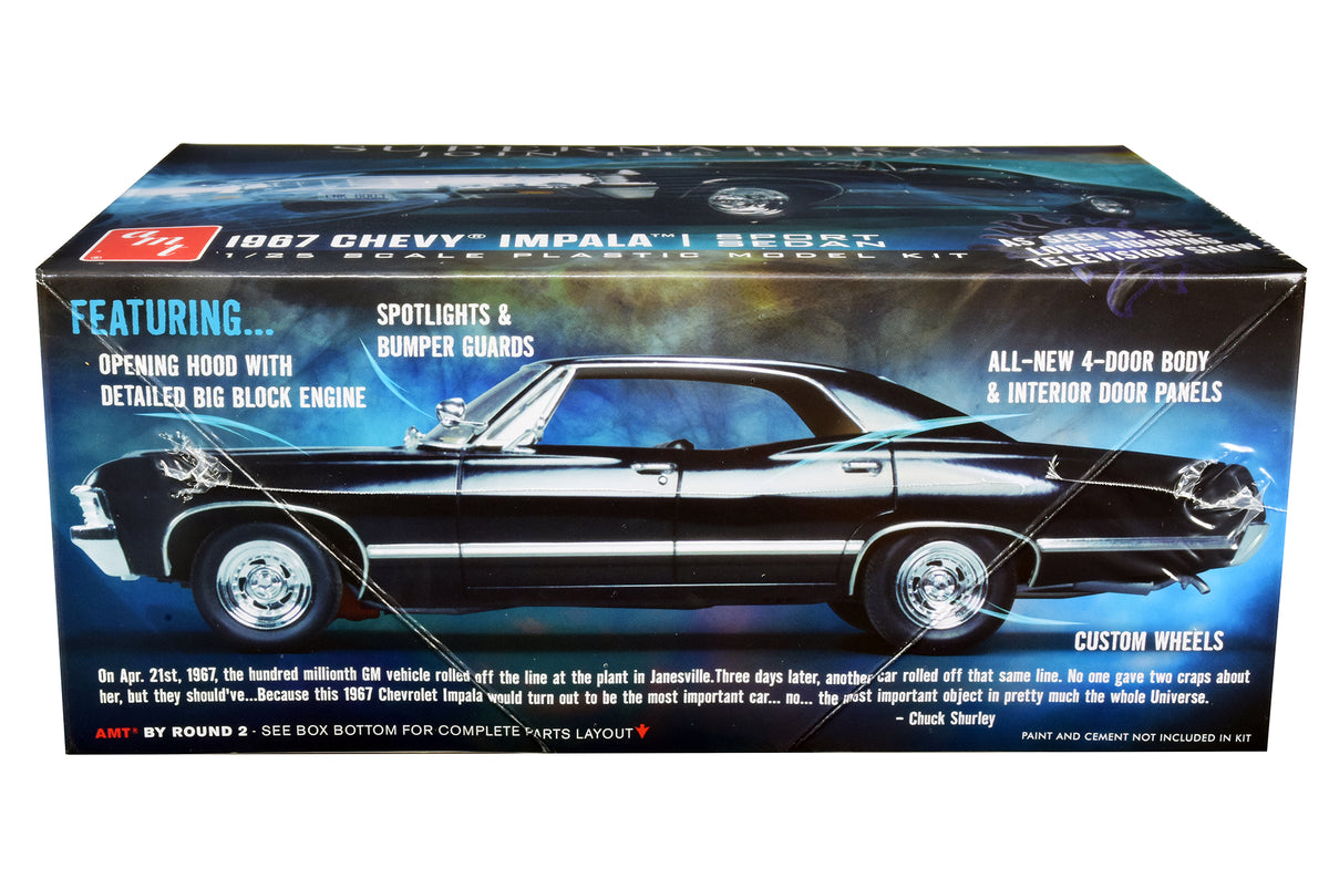 Skill 2 Model Kit 1967 Chevrolet Impala Sport Sedan "Supernatural" (2005) TV Series 1/25 Scale Model by AMT - image 3
