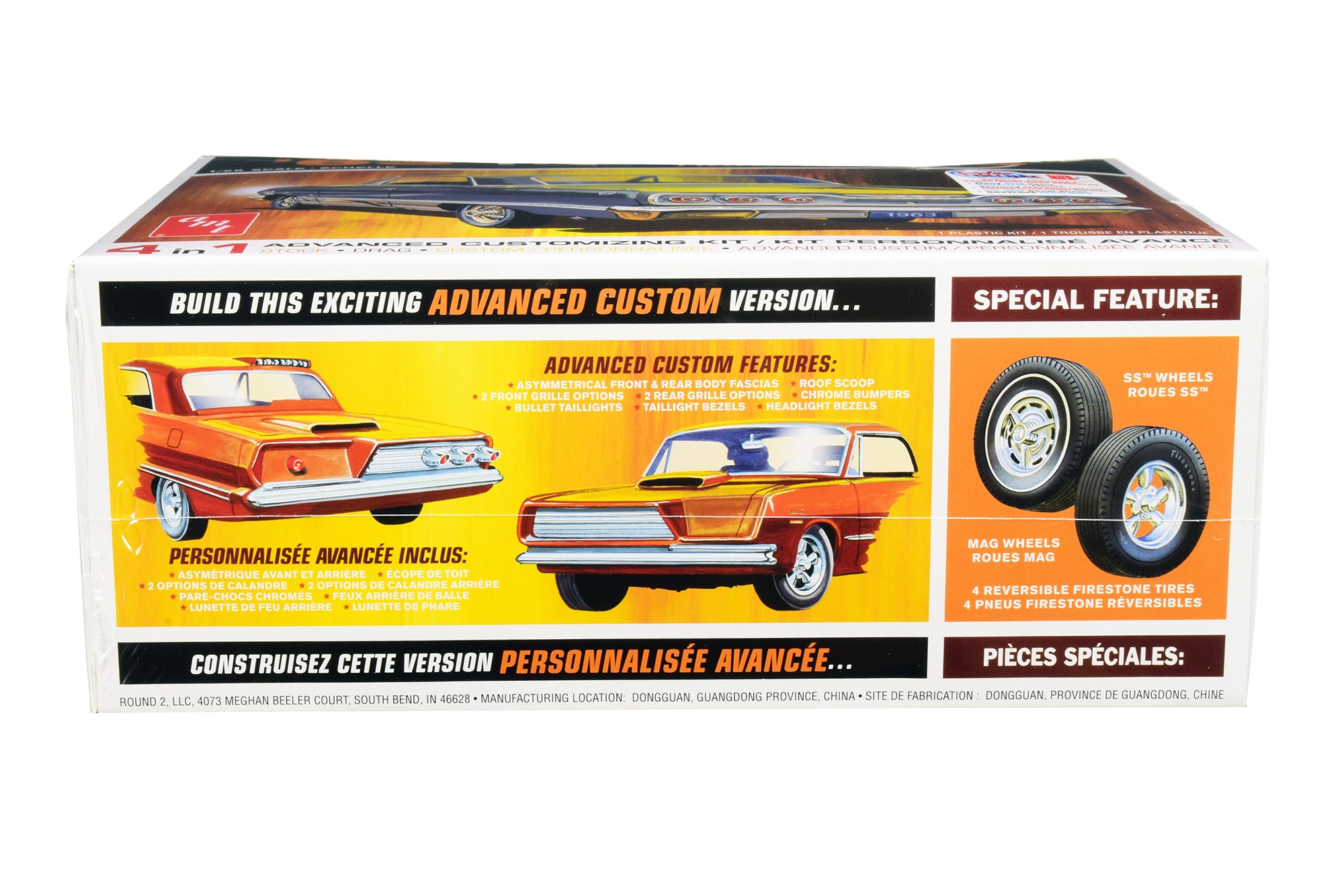 Skill 2 Model Kit 1963 Chevrolet Impala SS Hardtop 4 in 1 Kit 1/25 Scale Model by AMT - image 2