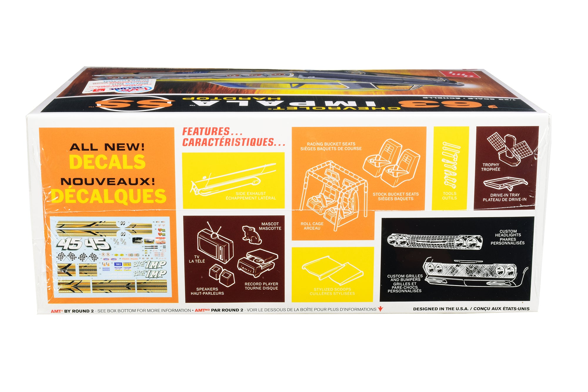 Skill 2 Model Kit 1963 Chevrolet Impala SS Hardtop 4 in 1 Kit 1/25 Scale Model by AMT - image 3