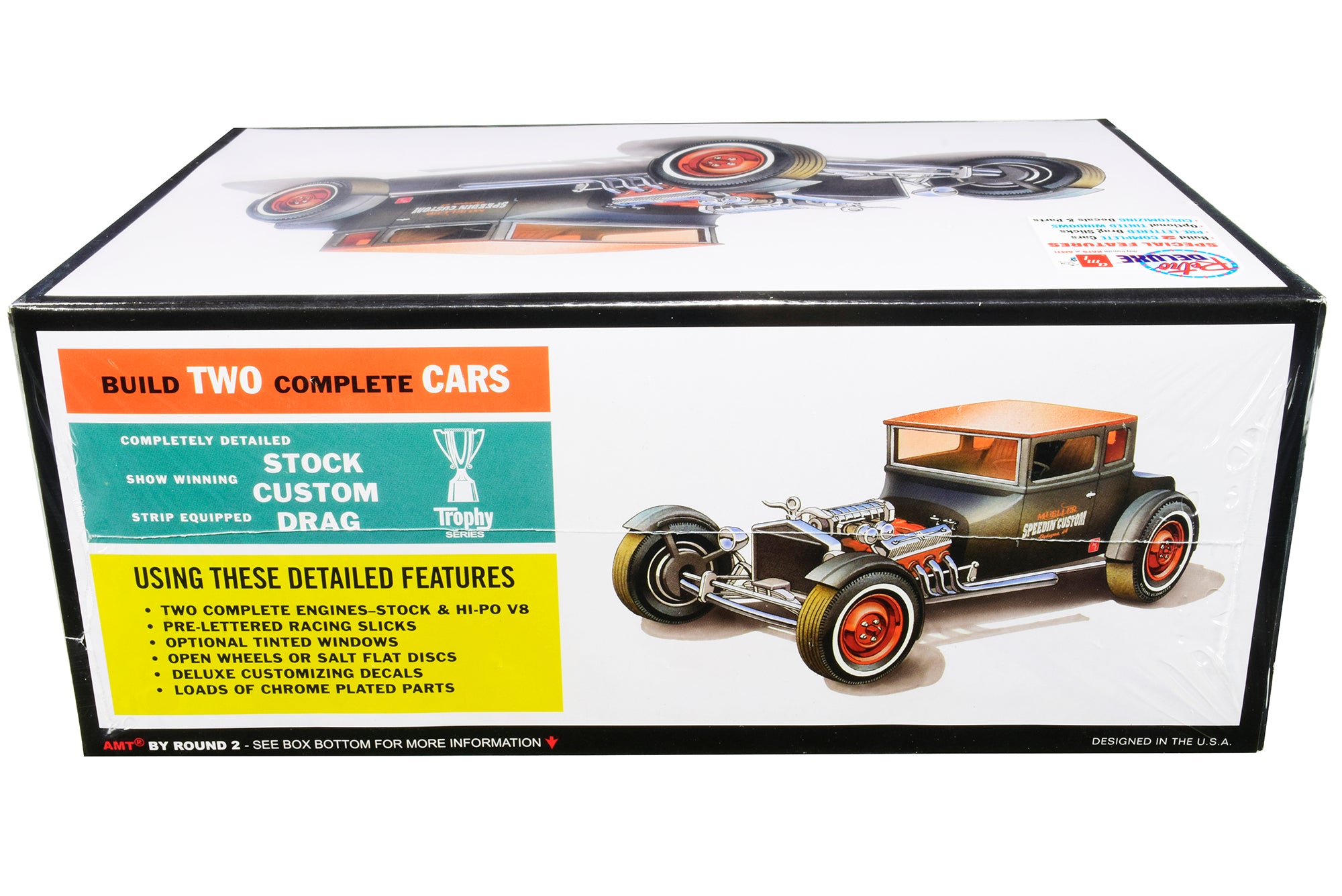 Skill 2 Model Kit 1925 Ford Model T "Chopped" Set of 2 pieces 1/25 Scale Model by AMT - image 2