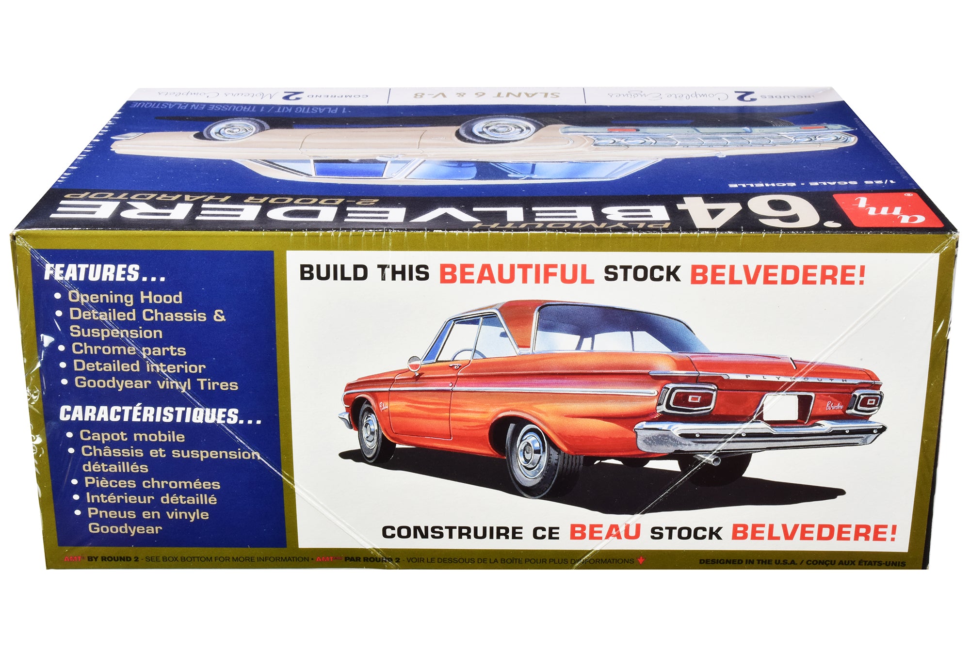 Skill 2 Model Kit 1964 Plymouth Belvedere Coupe Hardtop 1/25 Scale Model by AMT - image 3