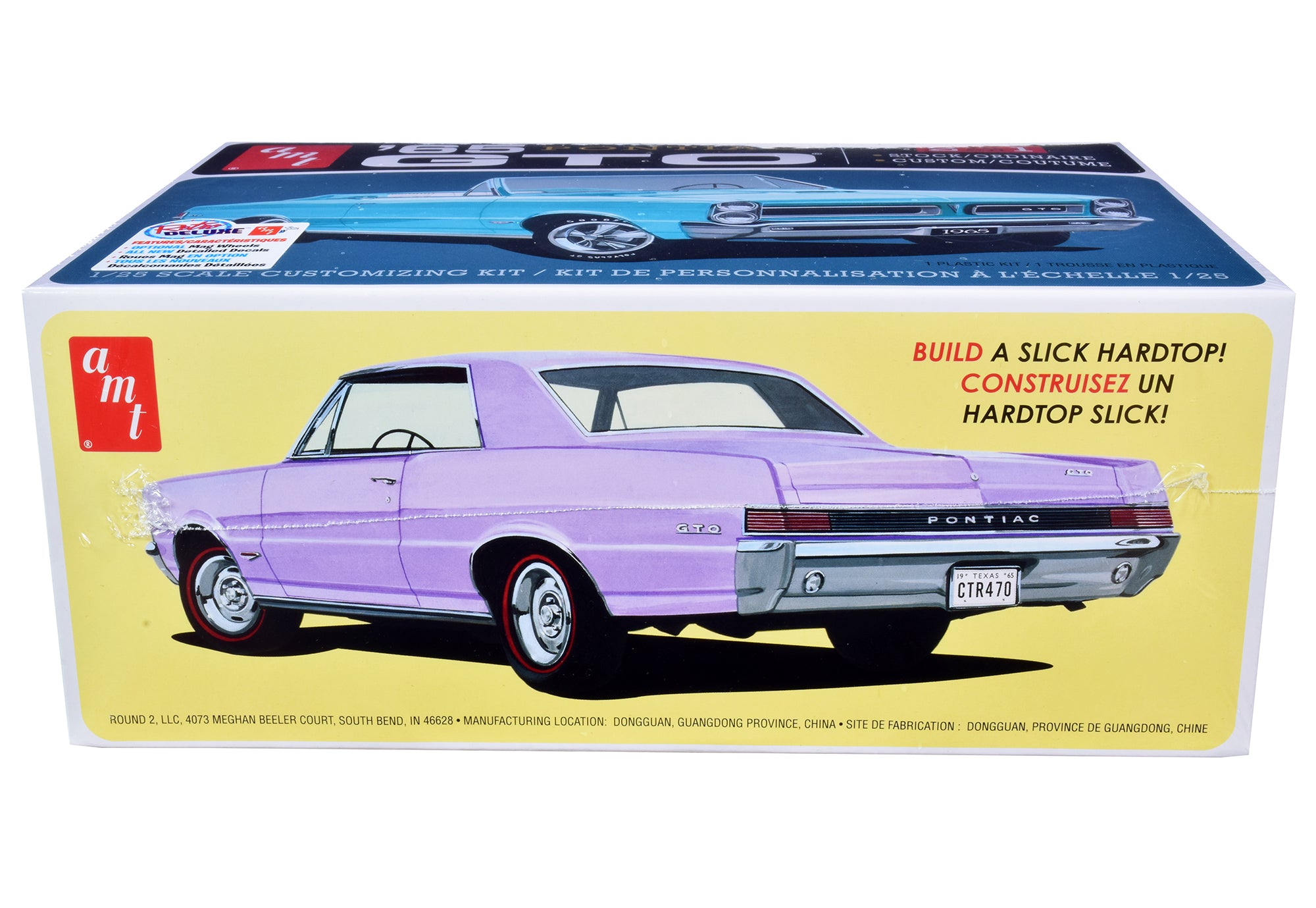 Skill 2 Model Kit 1965 Pontiac GTO 2-in-1 Kit 1/25 Scale Model by AMT - image 3