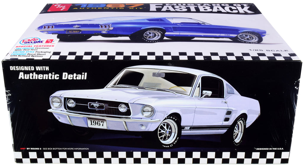 Skill 2 Model Kit 1967 Ford Mustang GT Fastback 1/25 Scale Model by AMT - image 2