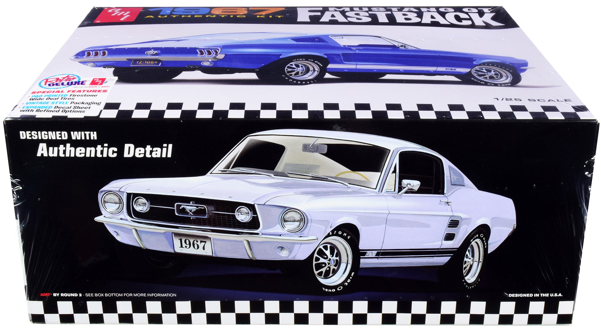 Skill 2 Model Kit 1967 Ford Mustang GT Fastback 1/25 Scale Model by AMT - image 2