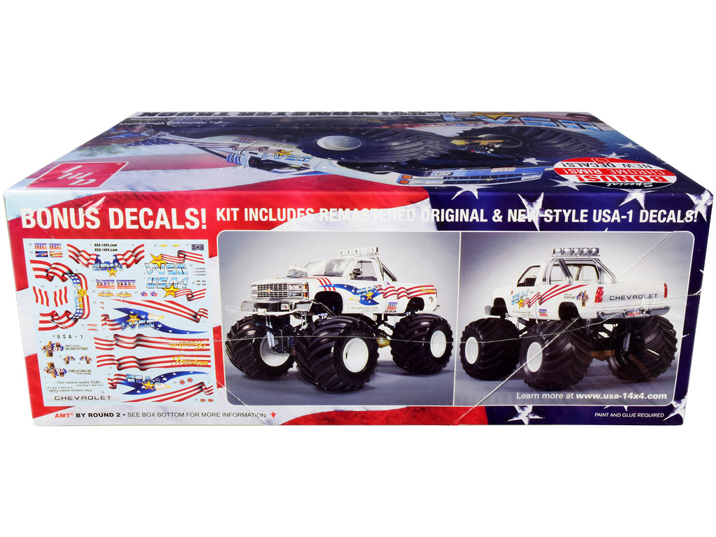 Skill 2 Model Kit Chevrolet Silverado "USA-1" Monster Truck 1/25 Scale Model by AMT - image 2