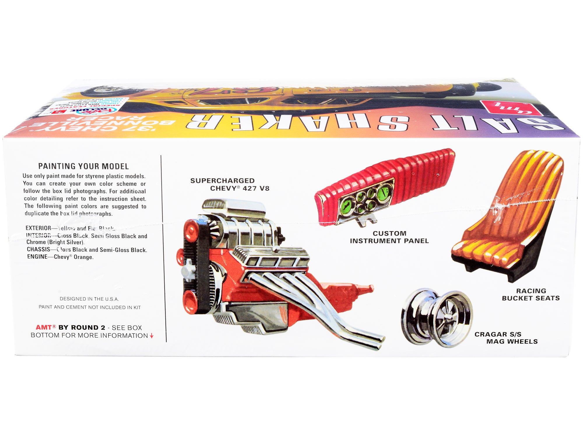 Skill 2 Model Kit 1937 Chevrolet Bonneville Racer "Salt Shaker" 1/25 Scale Model by AMT - image 2