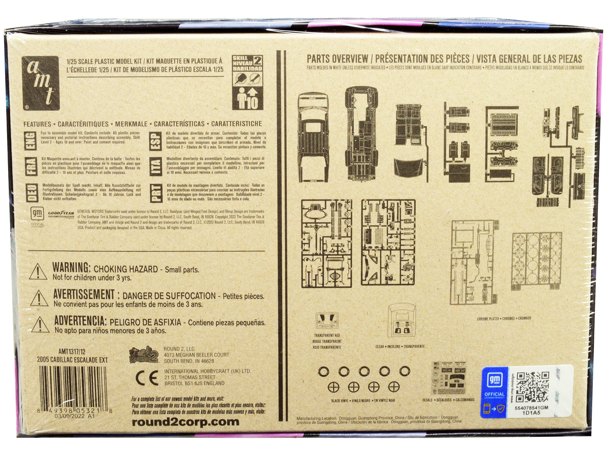 Skill 2 Model Kit 2005 Cadillac Escalade EXT 1/25 Scale Model by AMT - image 4