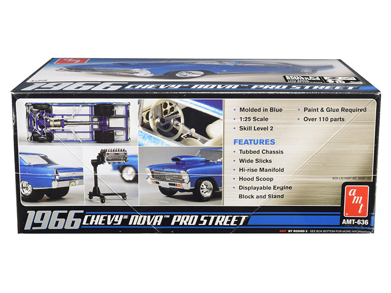 Skill 2 Model Kit 1966 Chevrolet Nova Pro Street 1/25 Scale Model by AMT - image 3