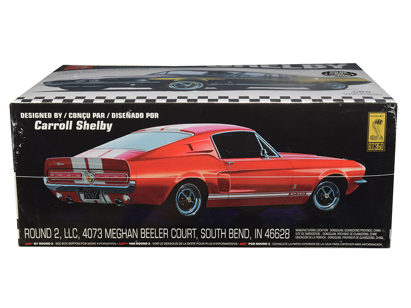 Skill 2 Model Kit 1967 Ford Mustang Shelby GT350 Black 1/25 Scale Model by AMT - image 2