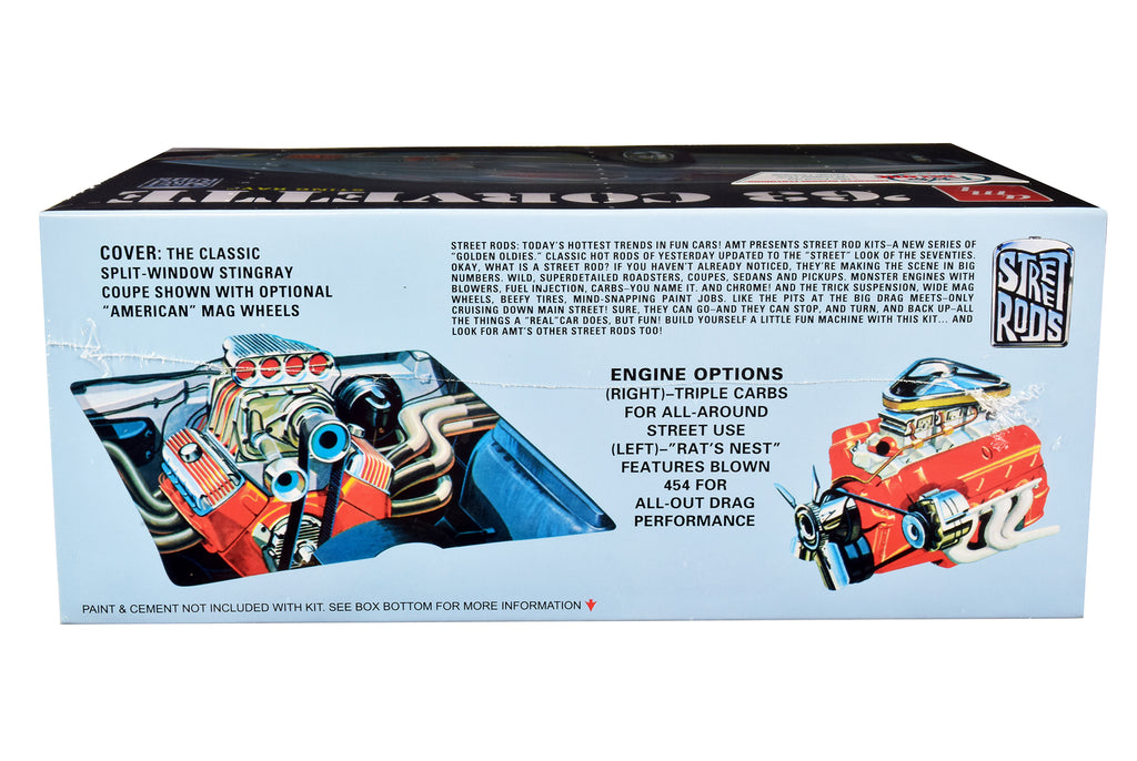 Skill 2 Model Kit 1963 Chevrolet Corvette Stingray 1/25 Scale Model by AMT - image 2