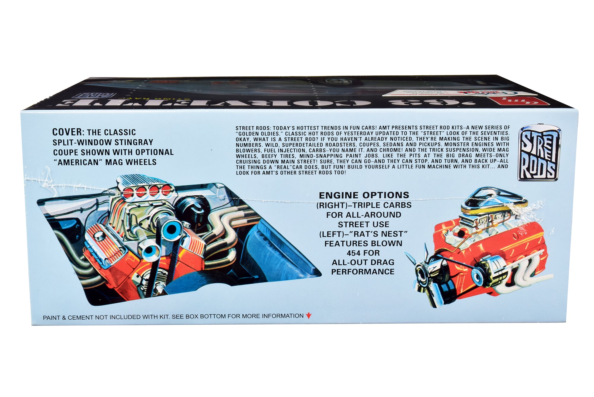 Skill 2 Model Kit 1963 Chevrolet Corvette Stingray 1/25 Scale Model by AMT - image 2