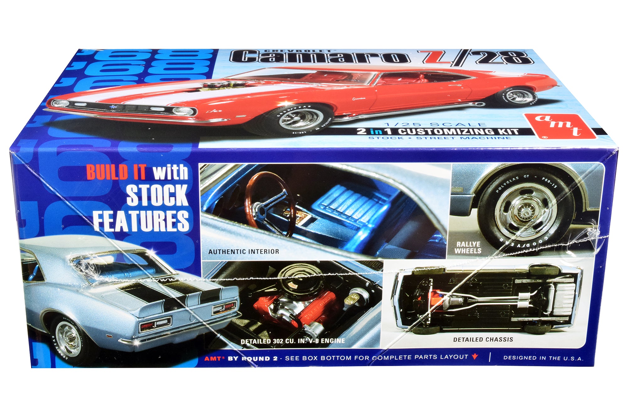 Skill 2 Model Kit 1968 Chevrolet Camaro Z/28 2-in-1 Kit 1/25 Scale Model by AMT - image 2