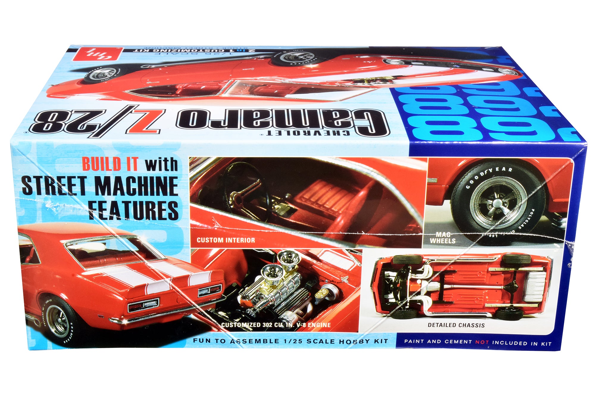 Skill 2 Model Kit 1968 Chevrolet Camaro Z/28 2-in-1 Kit 1/25 Scale Model by AMT - image 3