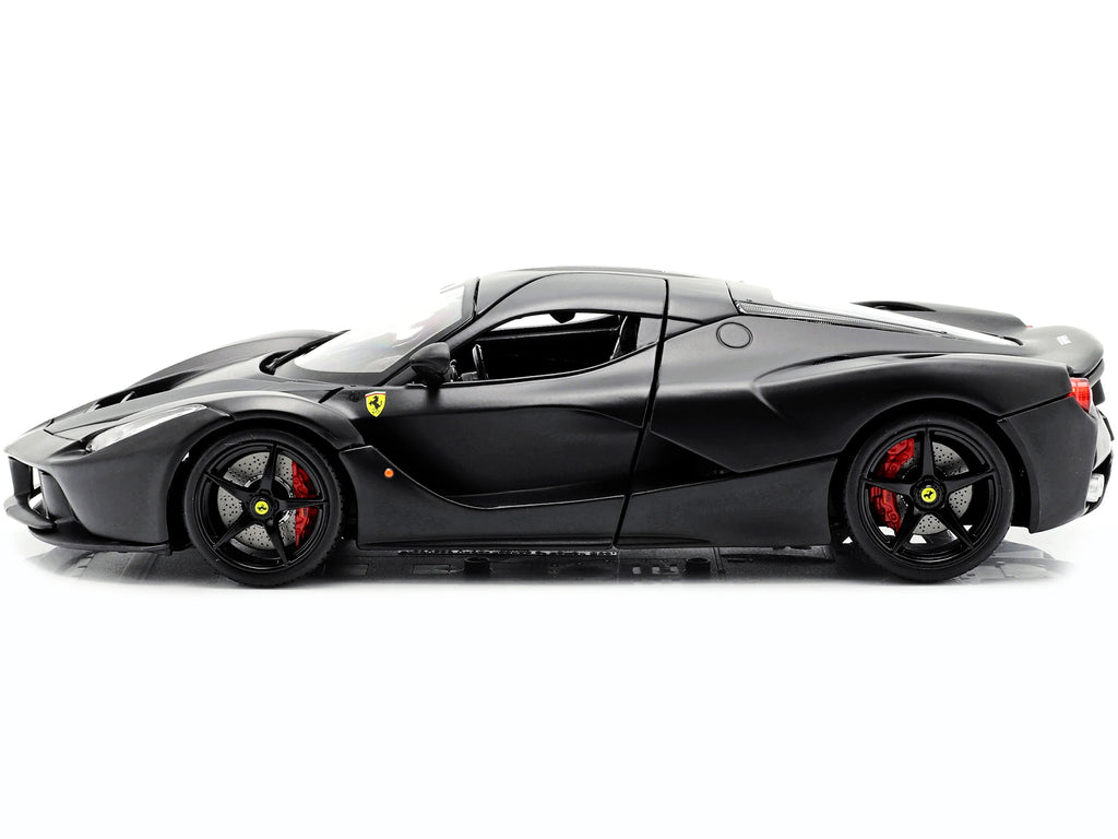 Ferrari LaFerrari F70 Matt Black "Signature Series" 1/18 Diecast Model Car by Bburago - image 3