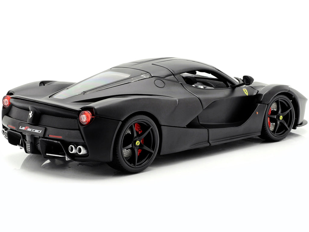 Ferrari LaFerrari F70 Matt Black "Signature Series" 1/18 Diecast Model Car by Bburago - image 5
